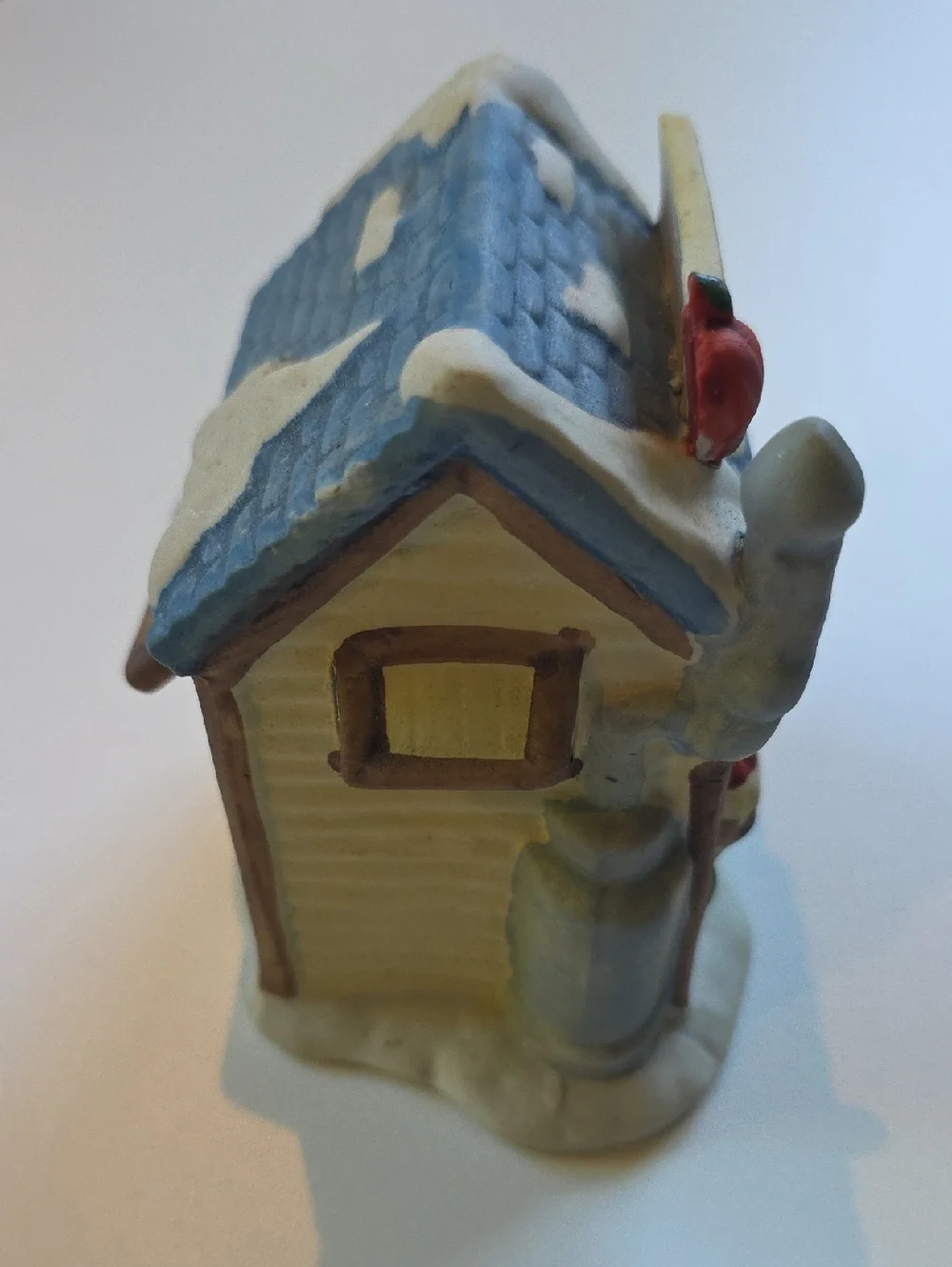 Vintage 1990 Rex & Lee Ceramic Christmas Village Apple Stand